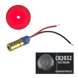 SOLD OUT! - G28436 ~ Red Laser Diode Assembly & Coin Battery