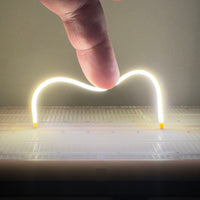 G28441 ` Flexible Silicone COB 3V String Light, Warm White - 130mm long