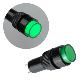 G28455 ~ LTJUDI High Quality Panel Mount 12VDC Green Lens Indicator