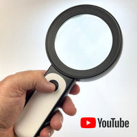 G28459 ~ Large Cold and Warm LED Magnifying Glass