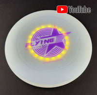 G28521 ` Fortikpo Glow in the Dark Flying Disc Rechargeable 7 Mode, 20 Colorful LEDs