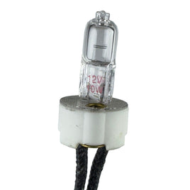 G28598 ~ 12V 10-Watt Halogen Bulb and Ceramic Socket