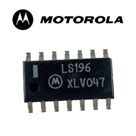 G28607 ~ Motorola SN74LS196D 4-stage Presettable Ripple Counter in an SOIC-14 SMD Case