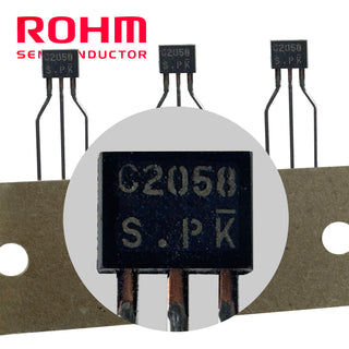 Sold Out!! - Clearance! G28627 ~ (Pkg 10) Rohm 2SC2058S NPN High-Frequency Amplifier RF Transistor 25V, 50mA, 300MHz