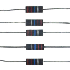 G28630 ~ (Pkg 5) High Quality 22 Megohm 1Watt 10% Carbon Composition Power Resistor