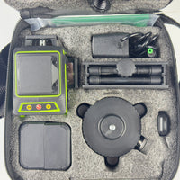 G28637 ~ 3D/4D Laser Level Self Leveling 4 x 360° Green 16 Line Laser with Rechargeable Battery