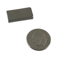 G28645 ~ (Pkg 2) Flat Nickel Plated Rectangular Magnets