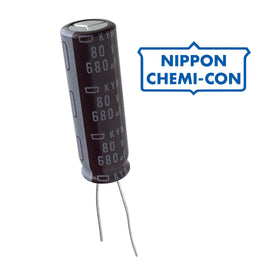 G28653 ~ Nippon Chemi-Con 680uF 80V Radial Electrolytic Capacitor