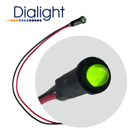 G28655 ~ Dialight Green Diffused 2.1V 25mA LED Panel Mount Indicator 5580201003F