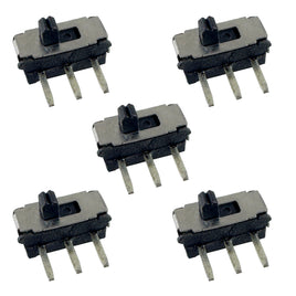 SOLD OUT! G28667 ~ (Pkg 5) Miniature SPDT Slide Switch Right Angle PCB Mount