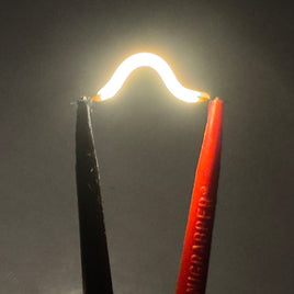 G28682 ~ Flexible Silicon COB 40mm long 2.7VDC String LED Light Warm White