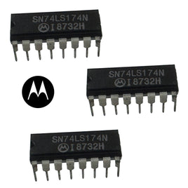 G28699 ~ (Pkg 3) Motorola SN74LS174N Hex D Flip Flop