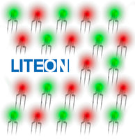 SOLD OUT! - G28711 ~ (Pkg 25) Liteon LTL-1BEW Bicolor Red/Green 3mm T1 LED