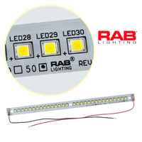 G28734 ^+ RAB 48 Watt 9.75" White 30 LED Light Bar 12VDC 4Amp