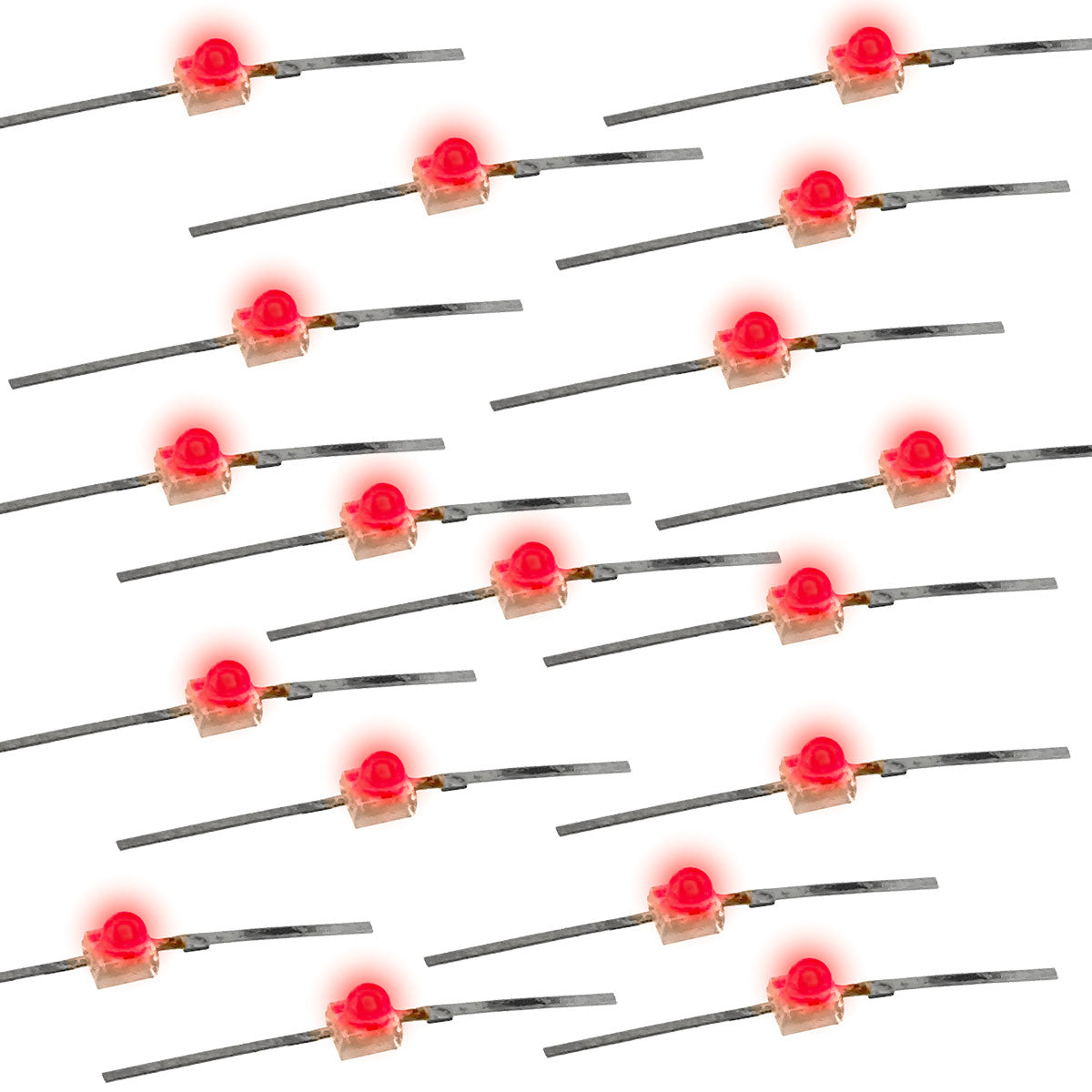 Lucid Reds25 Color G28758 ~ (Pkg 25) Axial Lead Bright Red Subminiature LED