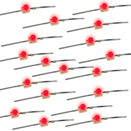 G28758 ~ (Pkg 25) Axial Lead Bright Red Subminiature LED