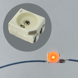 G28779 + (Pkg 10) Osram Super Bright Halloween Orange SMD PLCC Clear Lens LED type LOE67B