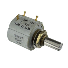 G28839 ~ Heliopot 7286R10L.25 Rotary Wirewound 10K Ohm 10 Turn Linear, 2 Watt
