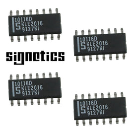 G28868 ~ (Pkg 4) Signetics 10116D SOIC-16 SMD Triple Differential Line Receiver