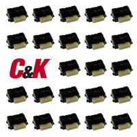 G28869 ~ (Pkg 25) C&K KMS221GLFS SMD SPST Tactile Switch