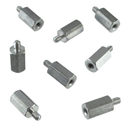 G28897 ~ (Pkg 8) 5/8" tall x 1/4" Hex M-F, 4-40 Aluminum Standoff