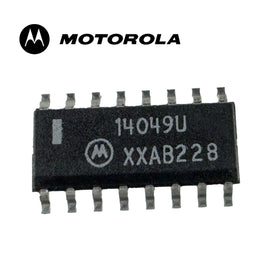 G28943 ~ (Pkg 6) Motorola MC14049U SMD 6 Channel Inverter IC