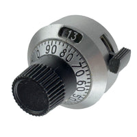 SOLD OUT! G28970 ~ Counting Knob (used) 15 Turns for 1/4" Shaft Multiturn Potentiometer