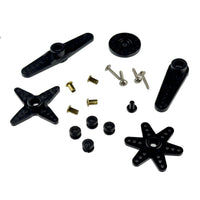 G28975 ~ Black Servo Horn Set for 25T Servos (12KG, 20KG, 30KG, etc)
