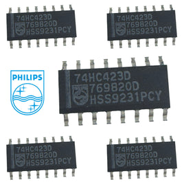 G28984 ~ (Pkg 5) Philips 74HC423D Dual Retriggerable Monostable Multivibrator SMD SOIC-16
