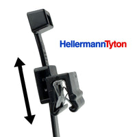 G29025 ~ (Pkg 10) Hellerman Tyton 156-00589 Cable Tie with Edge Clip