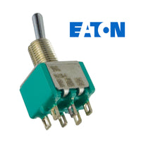 G29037 ` Eaton Miniature DPDT Panel Mount Center Off Toggle Switch