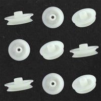 G29038 ~ (Pkg 10) Small Nylon Pulley for 1.5mm Motor Shafts