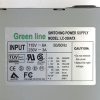SOLD OUT! - G29086 ~ Green Line LC-300ATX Switching Power Supply - 300W ATX PSU with Mitsubishi Fan