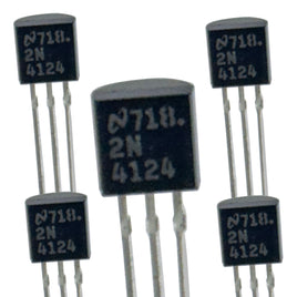 G29117 ~ (Pkg 6) National Popular Guitar Pedal 2N4124 NPN TO-92 Transistor