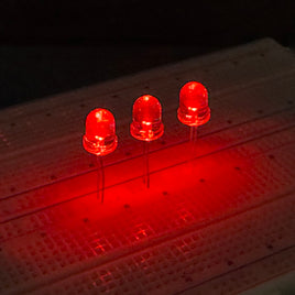 G29157 ~ (Pkg 3) Absolutely Blinding Clear 8mm Red LED