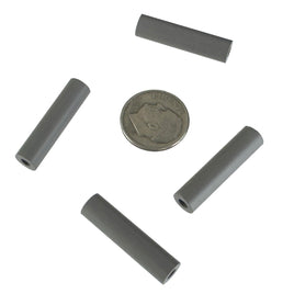 G29174 ~ (Pkg 4) H.H. Smith Grey Hollow Spacer 1" × 0.25" dia. 