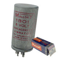 G29183 ~ Antique Special 6VDC Mallory 1801 Vibrator for Fire & Police