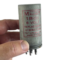 G29183 ~ Antique Special 6VDC Mallory 1801 Vibrator for Fire & Police