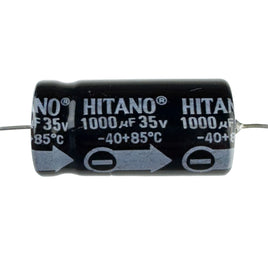 G29231 ~ Hitano 1000µF 35V 85°C Axial Electrolytic Capacitor