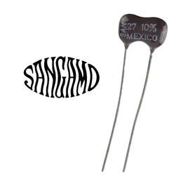 G29269 ~ Sangamo 27pF 10% 300V Dipped Silver Mica Capacitor