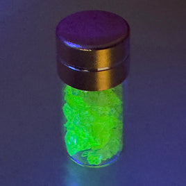 G29276 ~ Brilliant Glow Vial of Small Vaseline Glass Chunks