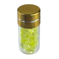 G29276 ~ Brilliant Glow Vial of Small Vaseline Glass Chunks