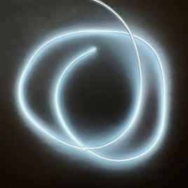 G29281 ~ 2Ft White Bright Glow Cuttable Neon El Wire / Electroluminescent Wire