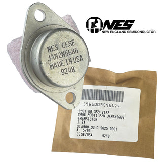 G29309 ~ Antique Military New England Semiconductor (NES) JAN2N5686 Steel Case TO-3 80V 50Amp 300Watt NPN