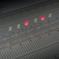 G29312 ~ (Pkg 10) Everlight Bipolar 3mm Red or Green LED