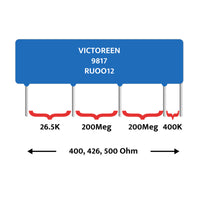 G29316 ~ Victoreen High Resistance High Voltage 400, 426, 500 Ohm Thin Film Divider