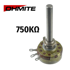 G29328 ~ Ohmite CU-7542 Potentiometer Type AB – 0.750Meg (750K) Ω Linear Taper Potentiometer