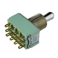 G29380 ~ Alcoswitch MTG406P 4PDT (On-Off-On) Panel Mount Toggle Switch