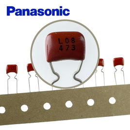 G29393 ~ (Pkg 25) Panasonic 0.047µF 50V Film Capacitor ECQV1HA473JL3