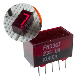 G29395 ~ FND367 Common Cathode Red 7 Segment Display